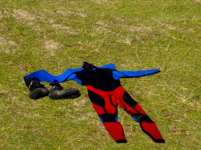 Nigella Lawson's contrasting combination of black flower patterns and bulky sneakers presents an...